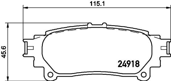 Don PCP1420 Brake Pad Set, disc brake PCP1420: Buy near me in Poland at 2407.PL - Good price!