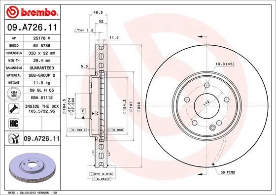 AP (Brembo) 25178 V Tarcza hamulcowa 25178V: Dobra cena w Polsce na 2407.PL - Kup Teraz!