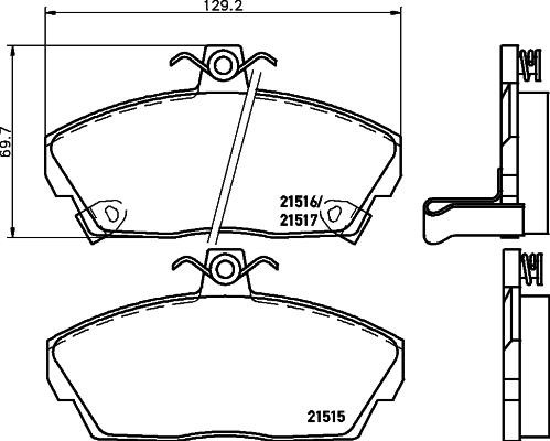 Don PCP1159 Scheibenbremsbeläge, Set PCP1159: Kaufen Sie zu einem guten Preis in Polen bei 2407.PL!