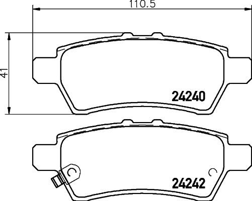 Don PCP1300 Brake Pad Set, disc brake PCP1300: Buy near me in Poland at 2407.PL - Good price!