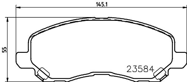 Don PCP1069 Тормозные колодки дисковые, комплект PCP1069: Купить в Польше - Отличная цена на 2407.PL!