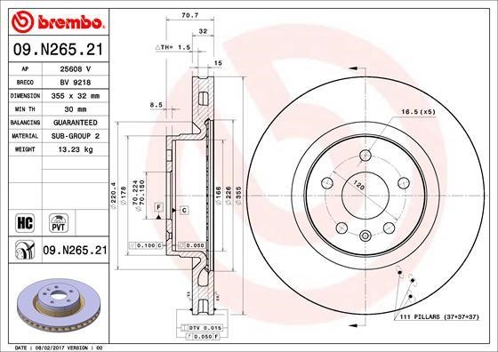 AP (Brembo) 25608 V Тормозной диск 25608V: Отличная цена - Купить в Польше на 2407.PL!