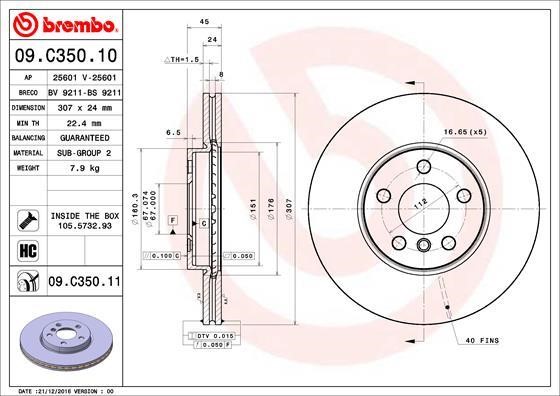AP (Brembo) 25601 V Brake disk 25601V: Buy near me in Poland at 2407.PL - Good price!