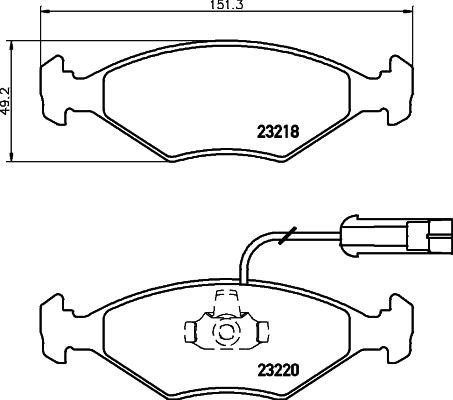 Don PCP1588 Brake Pad Set, disc brake PCP1588: Buy near me in Poland at 2407.PL - Good price!