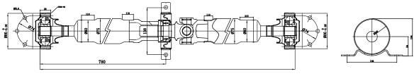 Sercore 32107 Propshaft, axle drive 32107: Buy near me in Poland at 2407.PL - Good price!