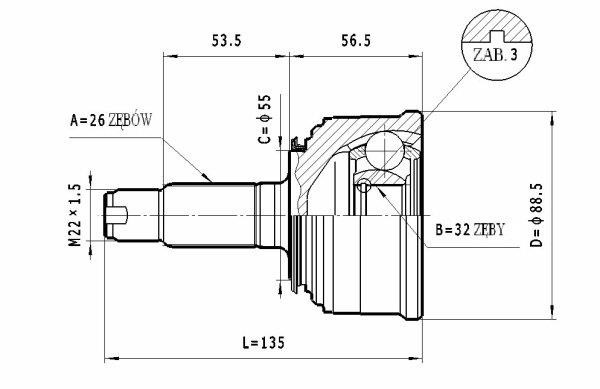 Statim C.452 Wellengelenk C452: Kaufen Sie zu einem guten Preis in Polen bei 2407.PL!