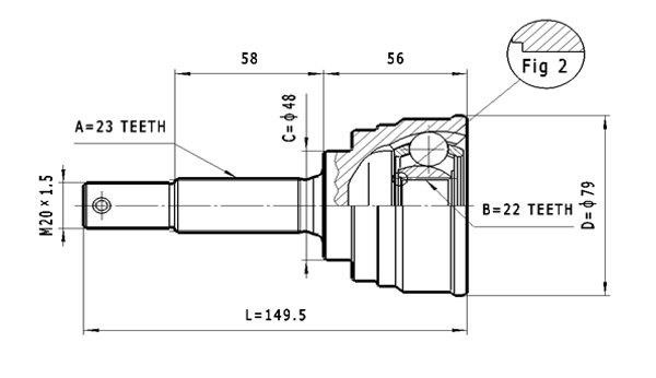 Statim C.510 CV joint C510: Buy near me in Poland at 2407.PL - Good price!