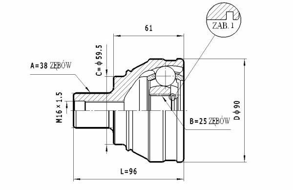 Statim C.335 Wellengelenk C335: Kaufen Sie zu einem guten Preis in Polen bei 2407.PL!