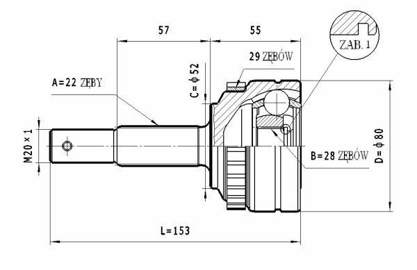 Statim C.237 Шарнир равных угловых скоростей (ШРУС) C237: Отличная цена - Купить в Польше на 2407.PL!