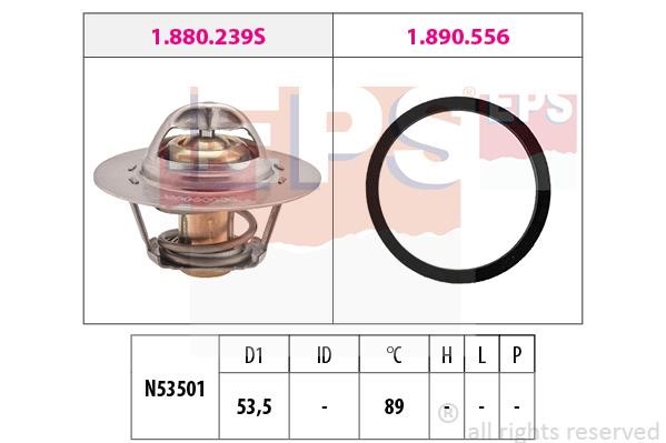 Eps 1.880.297 Thermostat, coolant 1880297: Buy near me in Poland at 2407.PL - Good price!