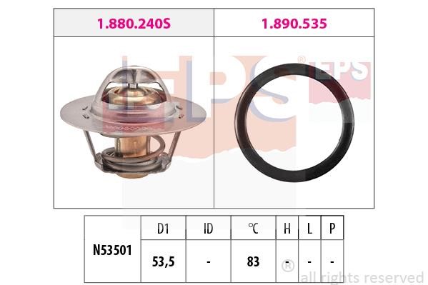 Eps 1.880.293 Thermostat, coolant 1880293: Buy near me in Poland at 2407.PL - Good price!
