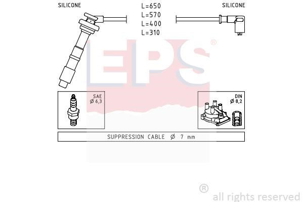 Eps 1501658 Przewody wysokiego napięcia, komplet 1501658: Dobra cena w Polsce na 2407.PL - Kup Teraz!