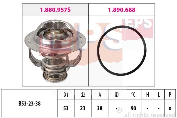 Eps 1.880.957 Thermostat, coolant 1880957: Buy near me in Poland at 2407.PL - Good price!