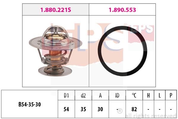 Eps 1.880.221 Thermostat, coolant 1880221: Buy near me in Poland at 2407.PL - Good price!