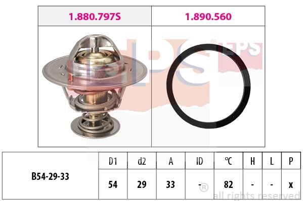 Eps 1.880.797 Thermostat, coolant 1880797: Buy near me at 2407.PL in Poland at an Affordable price!