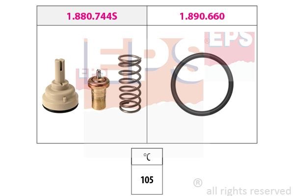 Eps 1.880.744 Thermostat, coolant 1880744: Buy near me in Poland at 2407.PL - Good price!