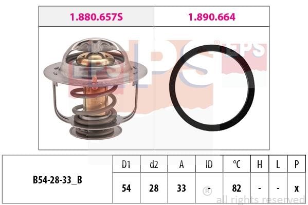 Eps 1.880.657 Thermostat, coolant 1880657: Buy near me in Poland at 2407.PL - Good price!