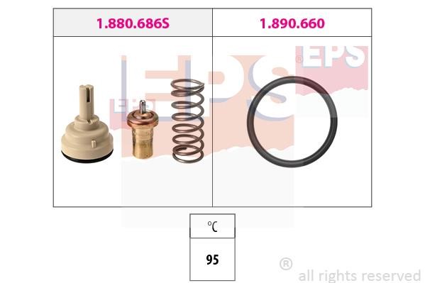 Eps 1.880.686 Thermostat, coolant 1880686: Buy near me in Poland at 2407.PL - Good price!