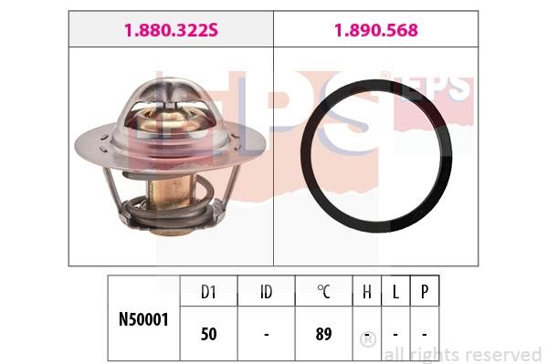 Eps 1880322 Thermostat, coolant 1880322: Buy near me in Poland at 2407.PL - Good price!