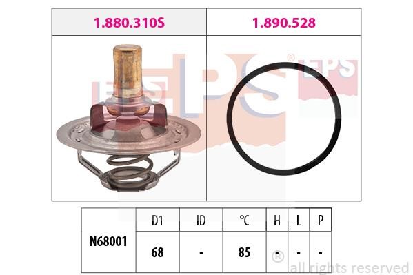 Eps 1.880.310 Thermostat, coolant 1880310: Buy near me in Poland at 2407.PL - Good price!