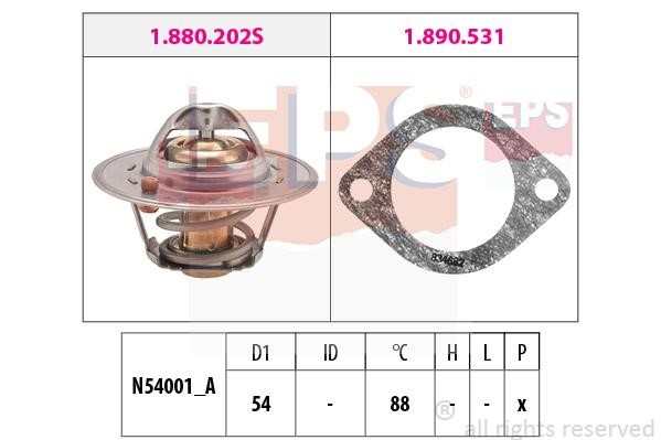 Eps 1.880.600 Thermostat, Kühlmittel 1880600: Kaufen Sie zu einem guten Preis in Polen bei 2407.PL!