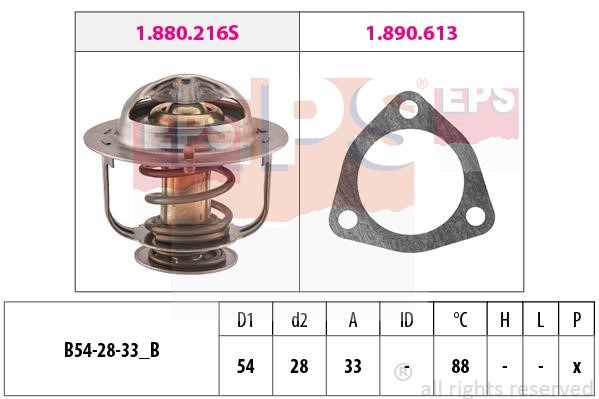 Eps 1.880.535 Thermostat, coolant 1880535: Buy near me in Poland at 2407.PL - Good price!
