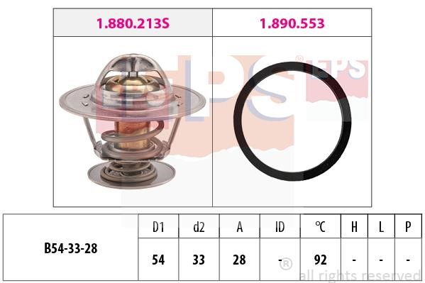 Eps 1.880.213 Thermostat, coolant 1880213: Buy near me in Poland at 2407.PL - Good price!