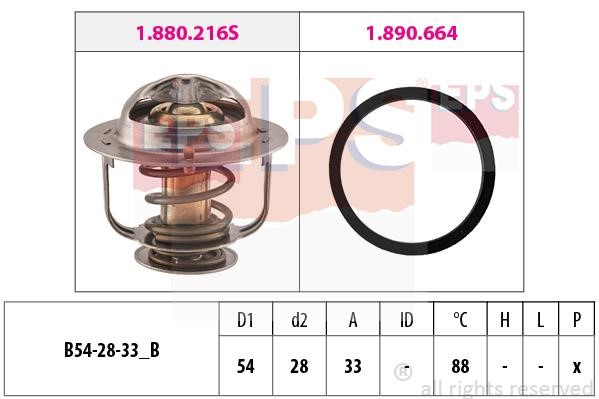 Eps 1.880.658 Thermostat, coolant 1880658: Buy near me in Poland at 2407.PL - Good price!