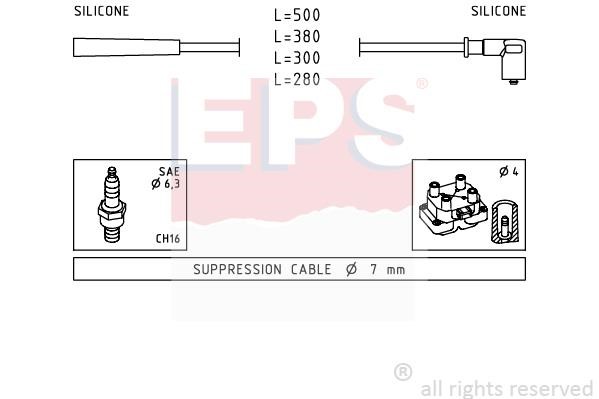 Eps 1.499.252 Ignition cable kit 1499252: Buy near me in Poland at 2407.PL - Good price!