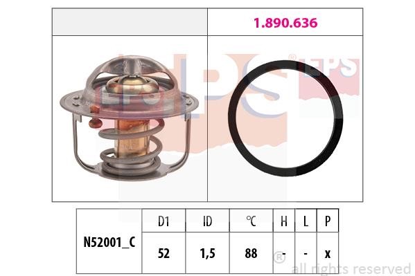 Eps 1.880.554 Thermostat, coolant 1880554: Buy near me in Poland at 2407.PL - Good price!
