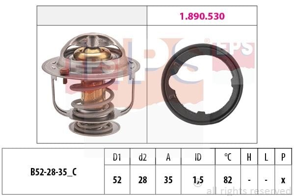 Eps 1.880.493 Thermostat, coolant 1880493: Buy near me in Poland at 2407.PL - Good price!
