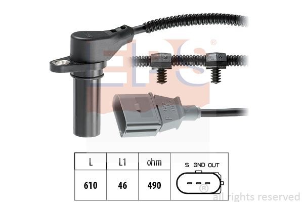 Eps 1.953.259 Crankshaft position sensor 1953259: Buy near me in Poland at 2407.PL - Good price!