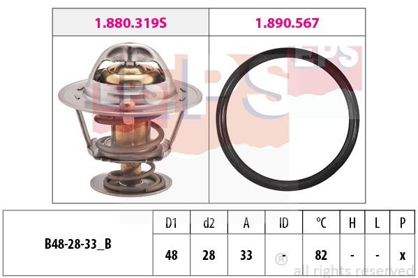 Eps 1.880.319 Thermostat, Kühlmittel 1880319: Kaufen Sie zu einem guten Preis in Polen bei 2407.PL!