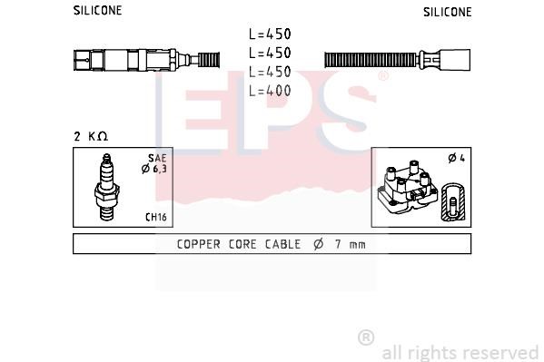 Eps 1.499.234 Ignition cable kit 1499234: Buy near me in Poland at 2407.PL - Good price!
