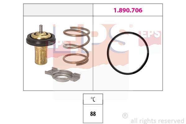 Eps 1.880.822 Thermostat, coolant 1880822: Buy near me in Poland at 2407.PL - Good price!