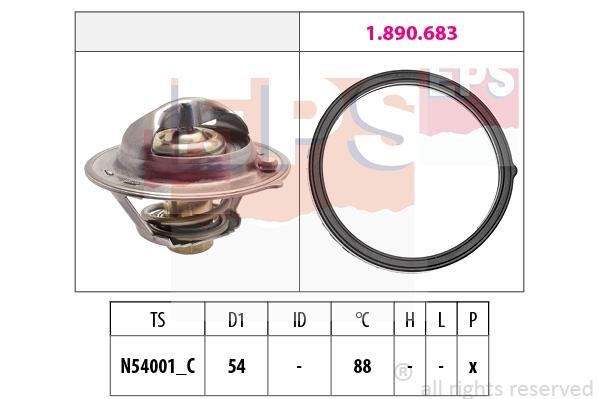 Eps 1.879.997 Thermostat, coolant 1879997: Buy near me in Poland at 2407.PL - Good price!