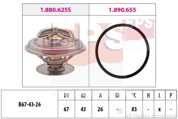 Eps 1.880.625 Thermostat, coolant 1880625: Buy near me in Poland at 2407.PL - Good price!