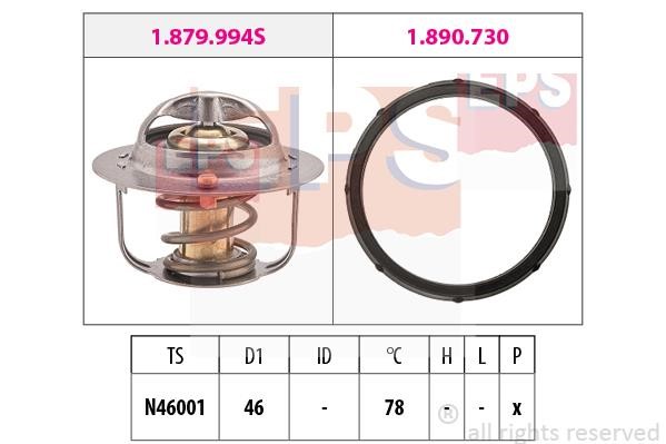 Eps 1.879.994 Thermostat, coolant 1879994: Buy near me in Poland at 2407.PL - Good price!