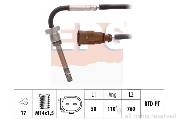 Eps 1.220.048 Exhaust gas temperature sensor 1220048: Buy near me in Poland at 2407.PL - Good price!