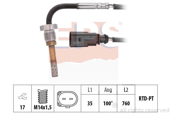 Eps 1.220.314 Exhaust gas temperature sensor 1220314: Buy near me in Poland at 2407.PL - Good price!