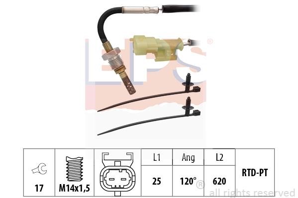 Eps 1.220.045 Exhaust gas temperature sensor 1220045: Buy near me in Poland at 2407.PL - Good price!