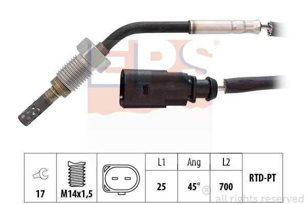 Eps 1.220.100 Exhaust gas temperature sensor 1220100: Buy near me in Poland at 2407.PL - Good price!