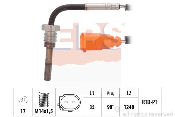Eps 1.220.061 Exhaust gas temperature sensor 1220061: Buy near me in Poland at 2407.PL - Good price!