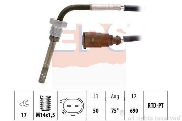 Eps 1.220.268 Exhaust gas temperature sensor 1220268: Buy near me in Poland at 2407.PL - Good price!