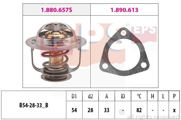 Eps 1.880.637 Thermostat, coolant 1880637: Buy near me in Poland at 2407.PL - Good price!