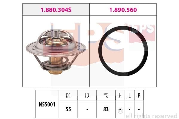 Eps 1.880.304 Thermostat, coolant 1880304: Buy near me in Poland at 2407.PL - Good price!