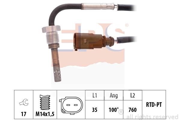 Eps 1.220.002 Exhaust gas temperature sensor 1220002: Buy near me in Poland at 2407.PL - Good price!