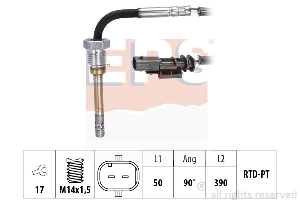 Eps 1.220.204 Exhaust gas temperature sensor 1220204: Buy near me in Poland at 2407.PL - Good price!