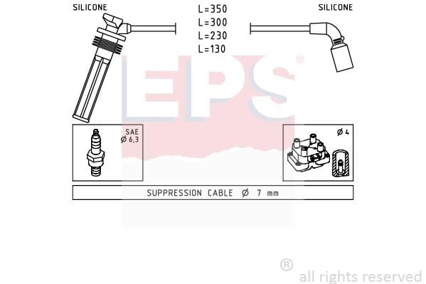 Eps 1.499.249 Ignition cable kit 1499249: Buy near me in Poland at 2407.PL - Good price!