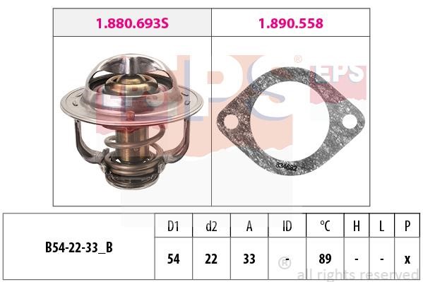 Eps 1.880.693 Thermostat, coolant 1880693: Buy near me in Poland at 2407.PL - Good price!